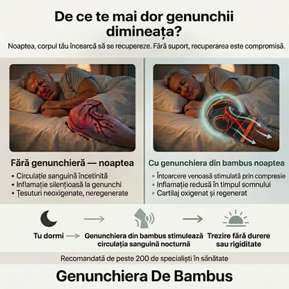 Genunchiera din bambus